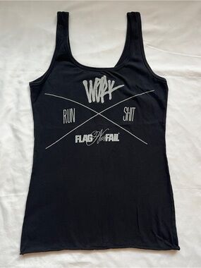 Flag Nor Fail Graphic Tank Top in Black